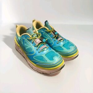 Hoka One One Conquest Women's Size 10 Running Shoes Aqua Sneakers Pull Tight